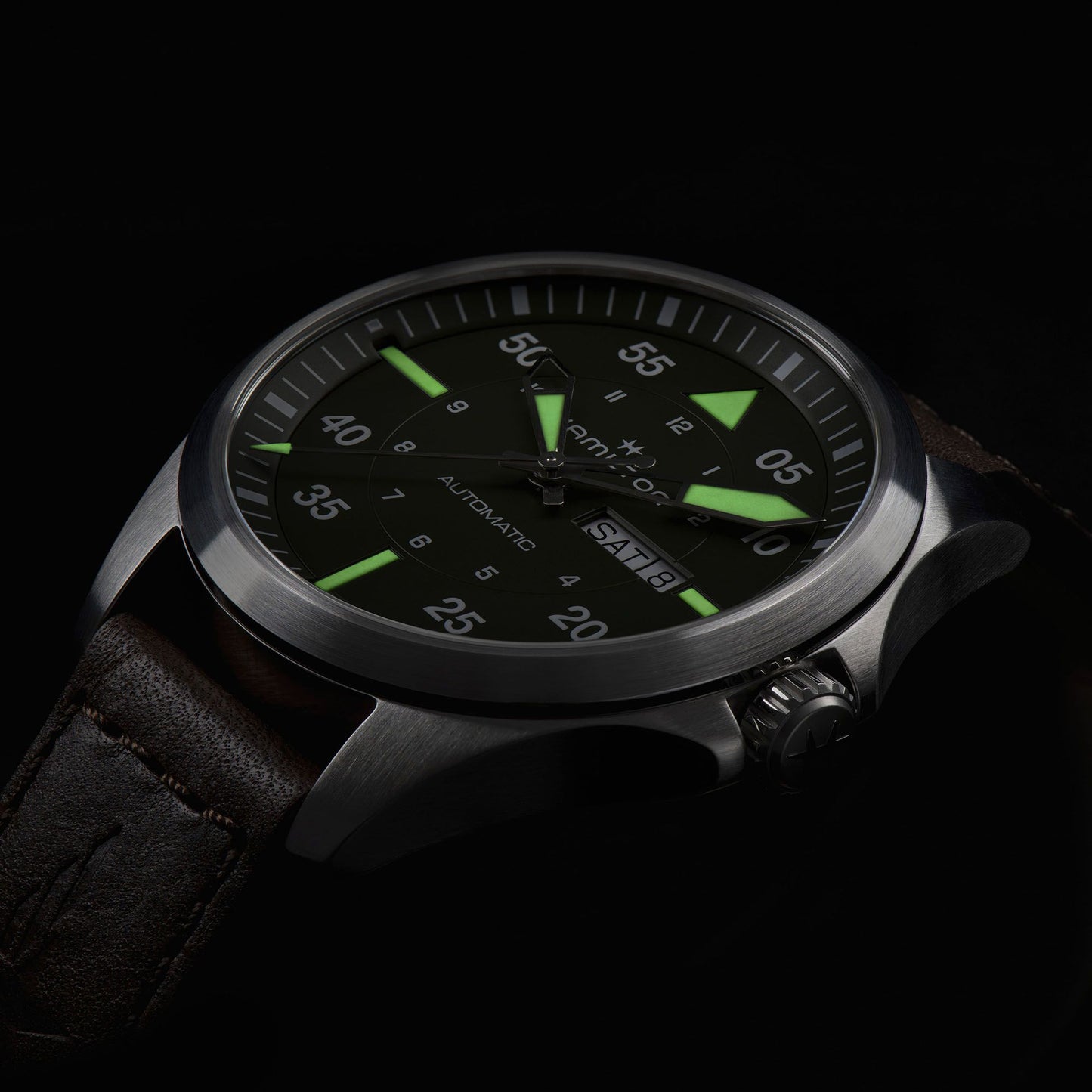 Hamilton Khaki Aviation Pilot Day Date Auto Automatic 42mm H64635560