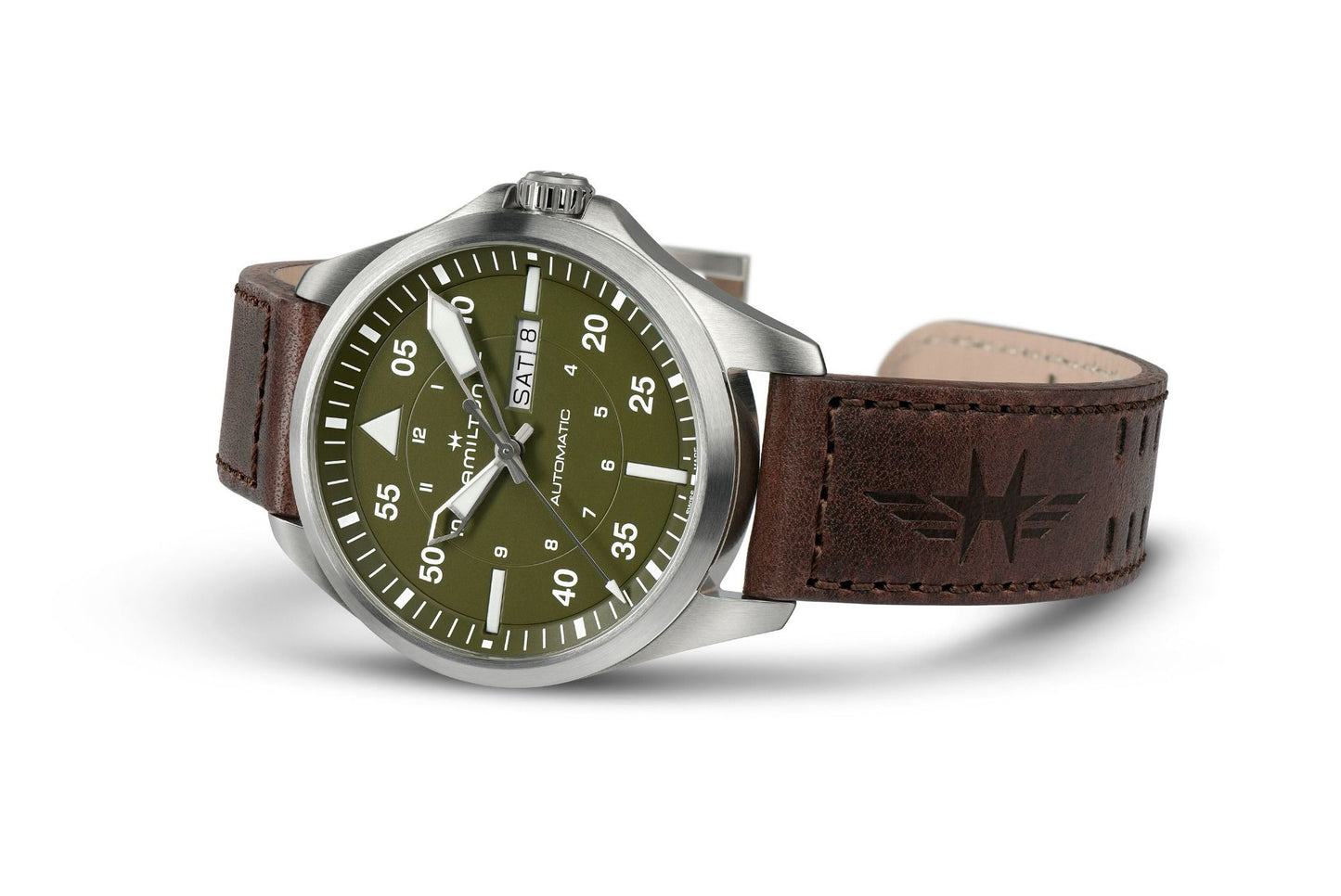 Hamilton Khaki Aviation Pilot Day Date Auto Automatic 42mm H64635560