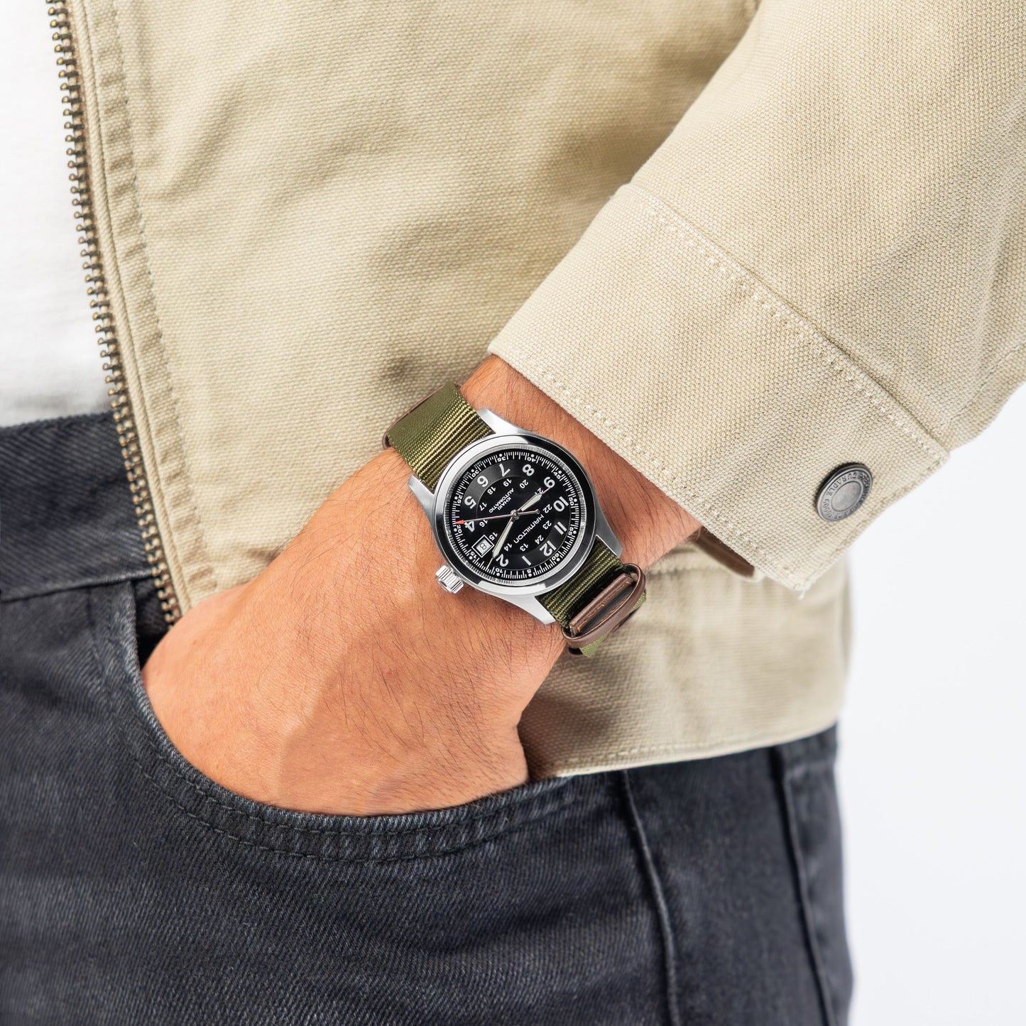 Khaki Field Call of Duty Automatic 38mm H70475930 Limited Edition