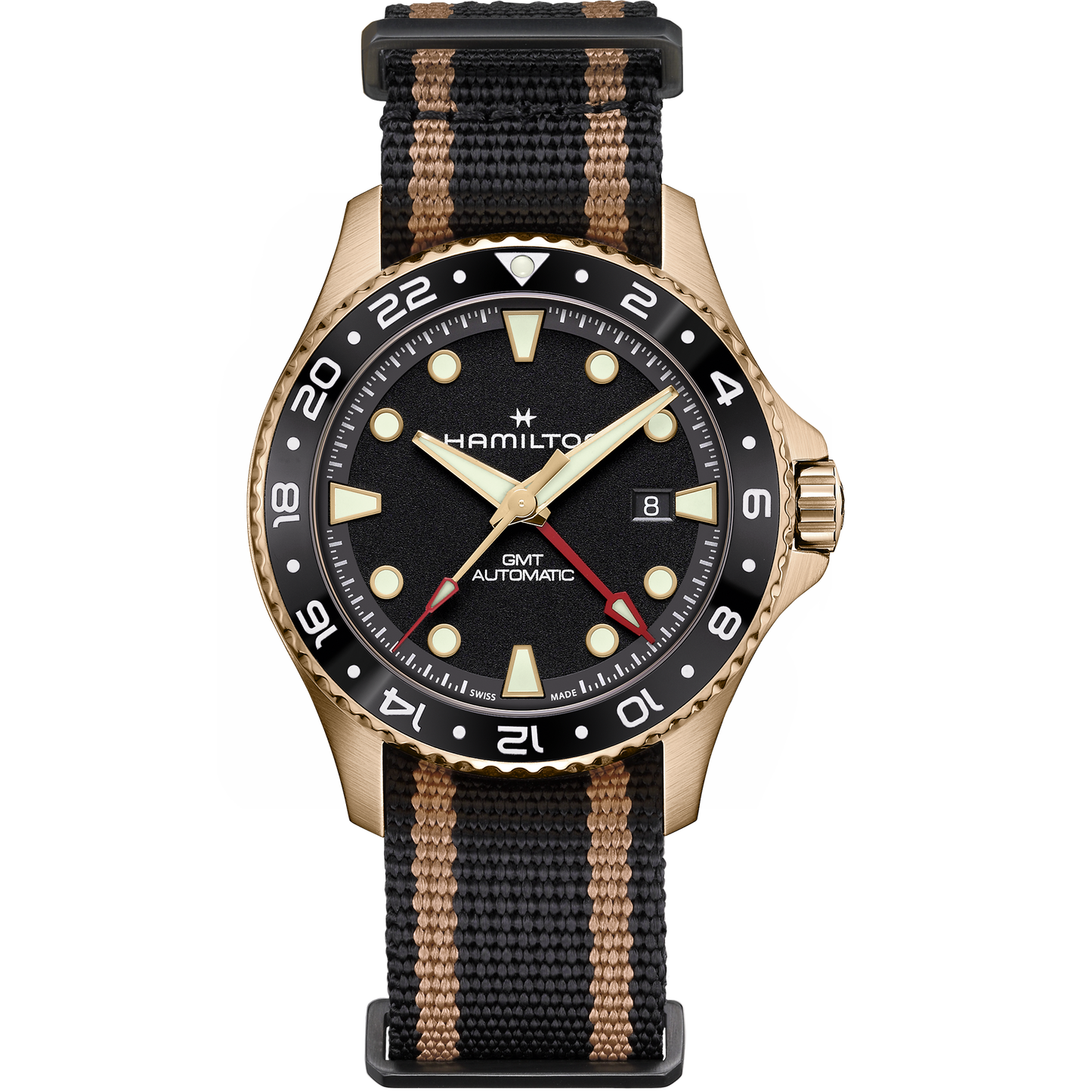 Hamilton Khaki Navy Scuba Automatic GMT Bronze 43mm H82565930