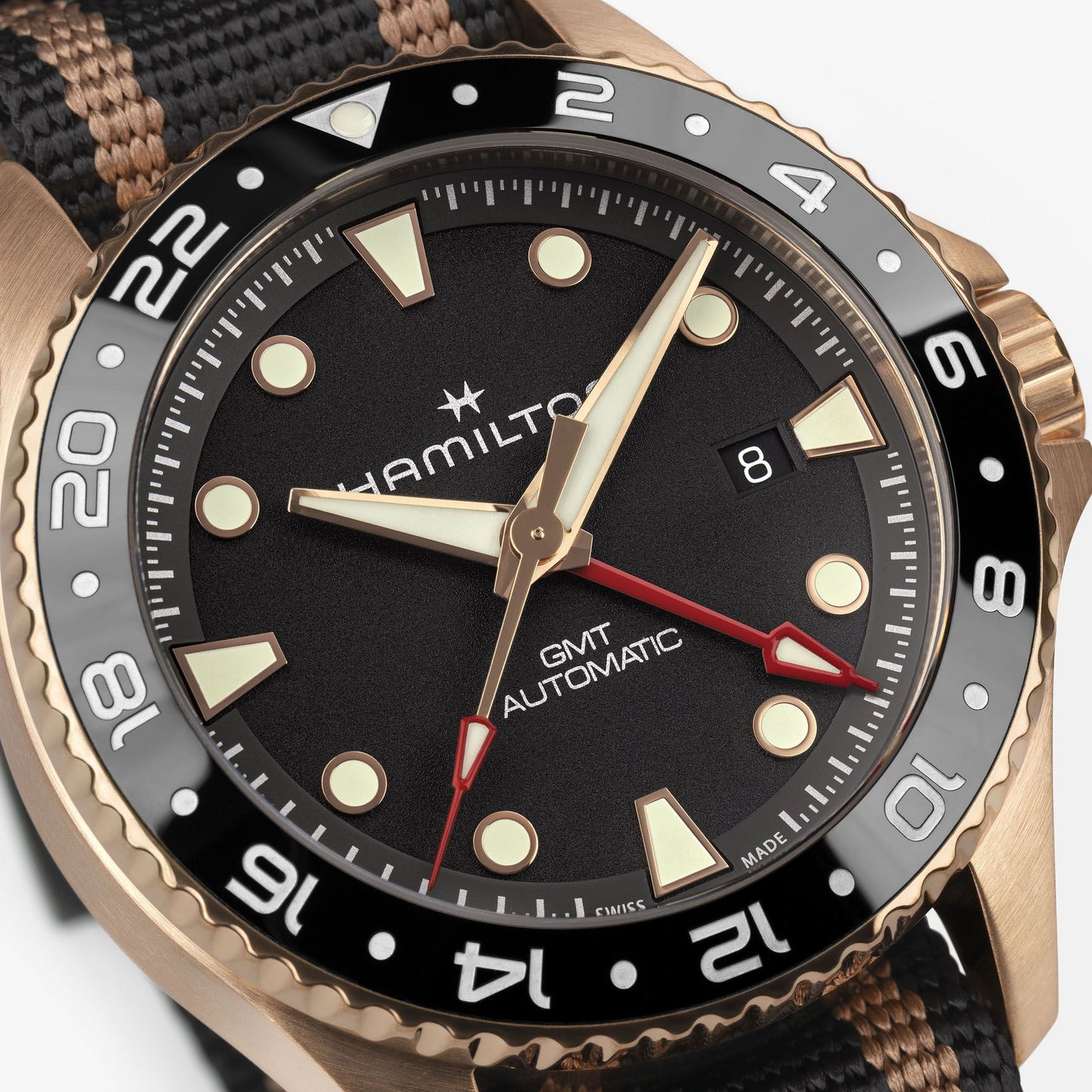 Hamilton Khaki Navy Scuba Automatic GMT Bronze 43mm H82565930