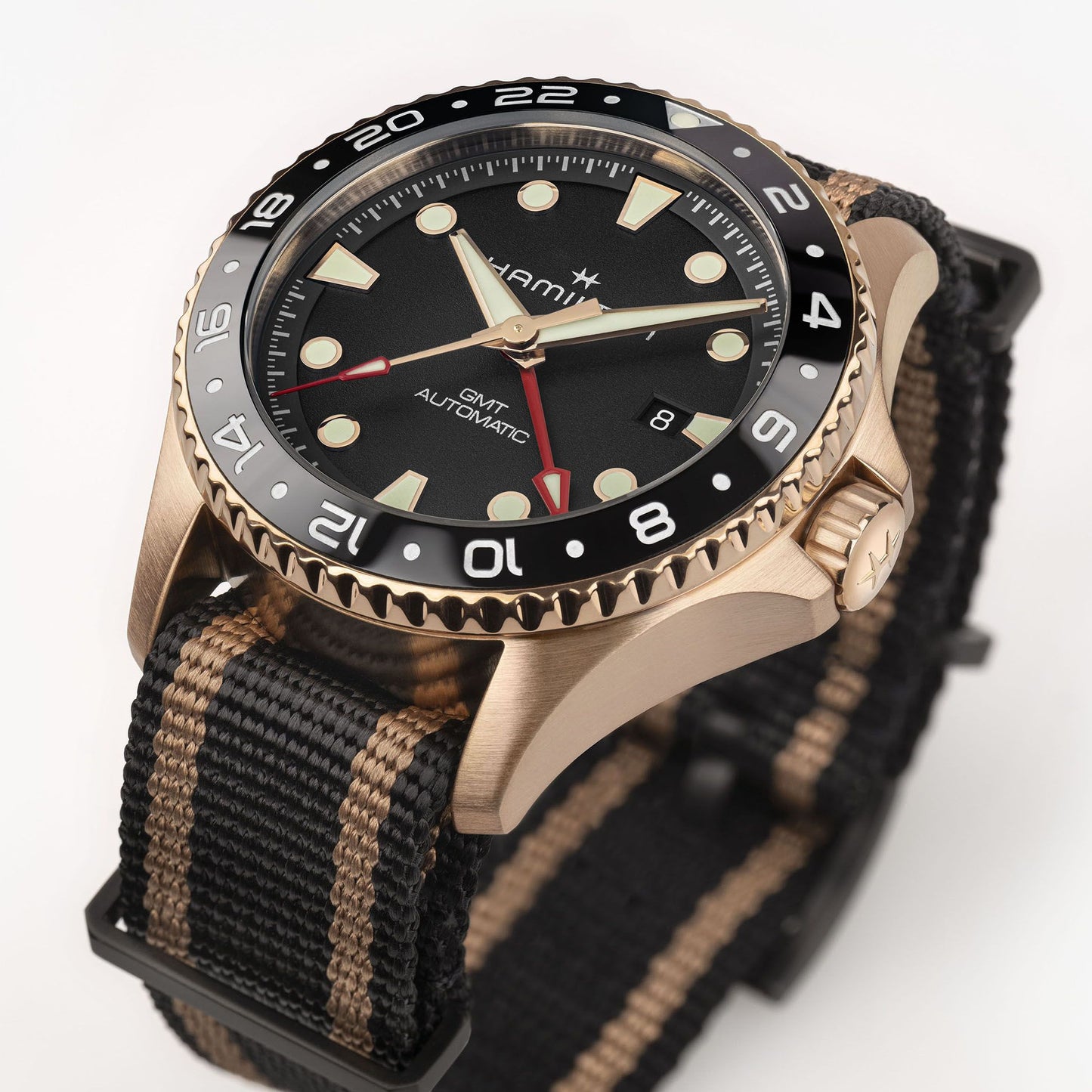 Hamilton Khaki Navy Scuba Automatic GMT Bronze 43mm H82565930
