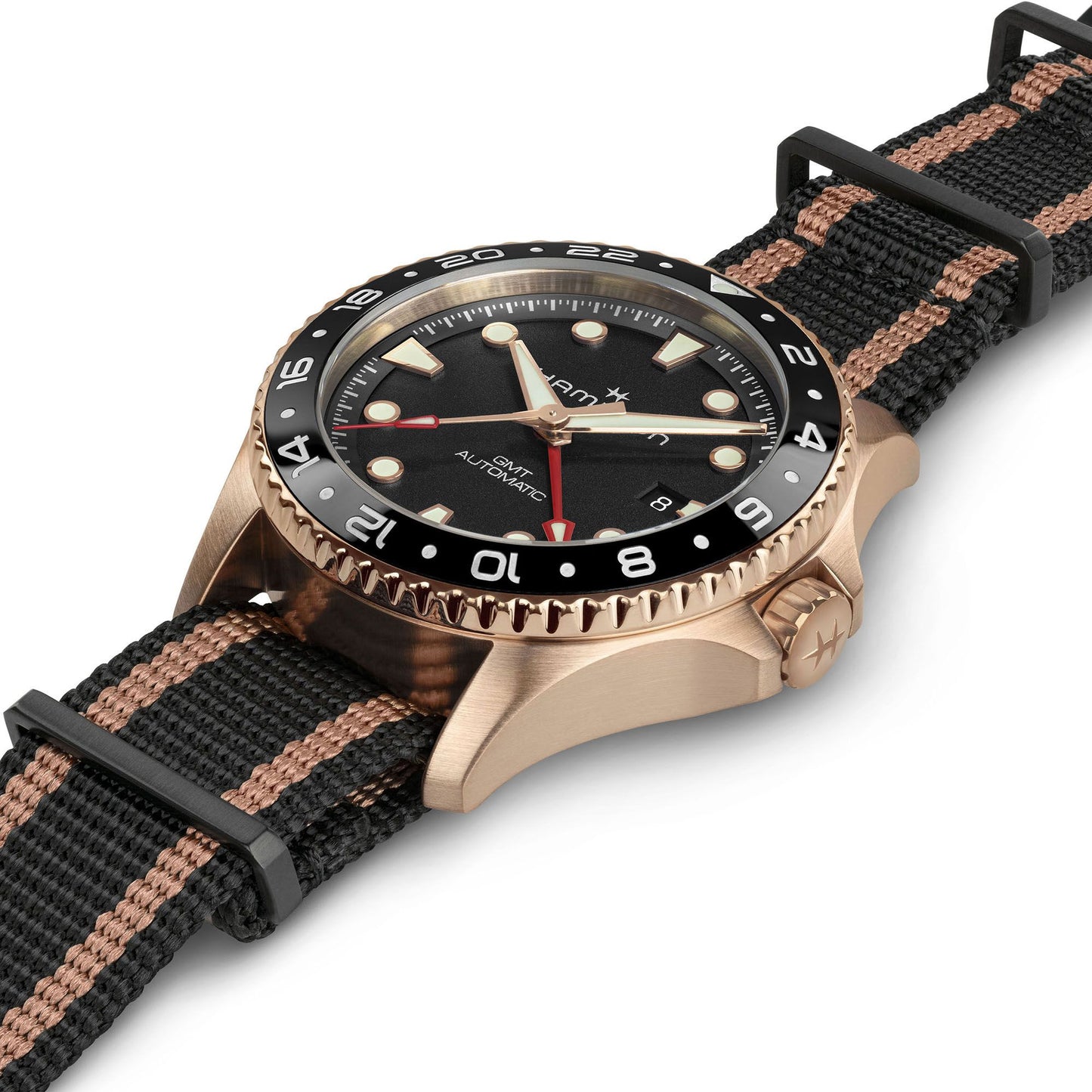 Hamilton Khaki Navy Scuba Automatic GMT Bronze 43mm H82565930