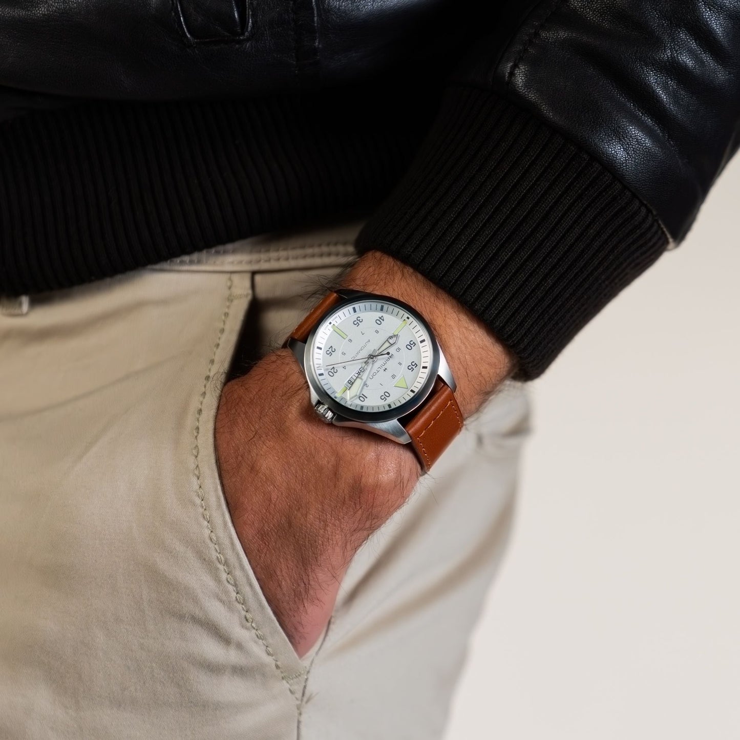 Hamilton Khaki Aviation Pilot Day Date Auto Automatic 42mm H64635550