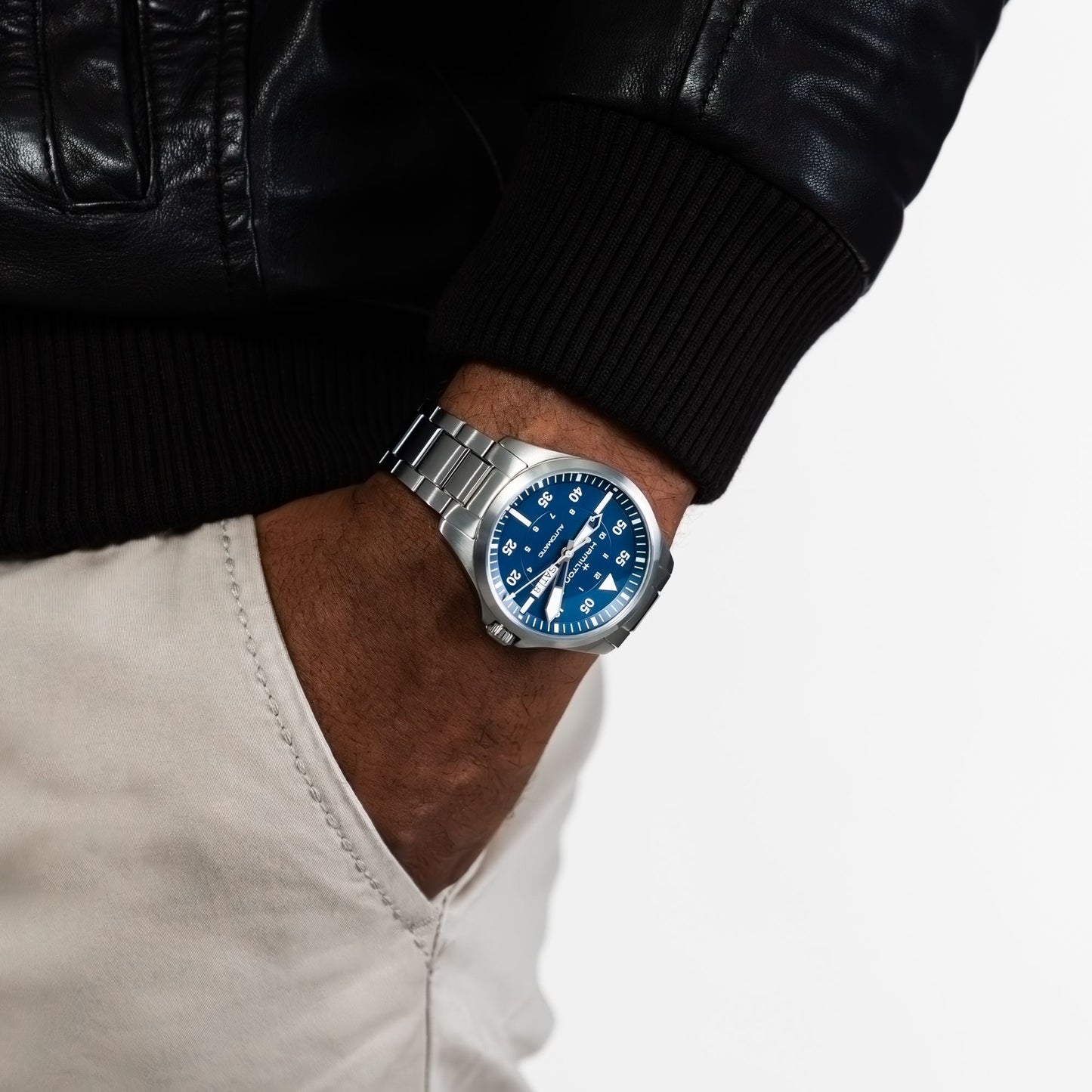 Hamilton Khaki Aviation Pilot Day Date Auto Automatic 42mm H64635140