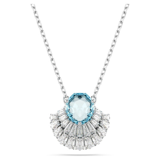 Idyllia pendant Shell, Blue, Rhodium plated 5689195
