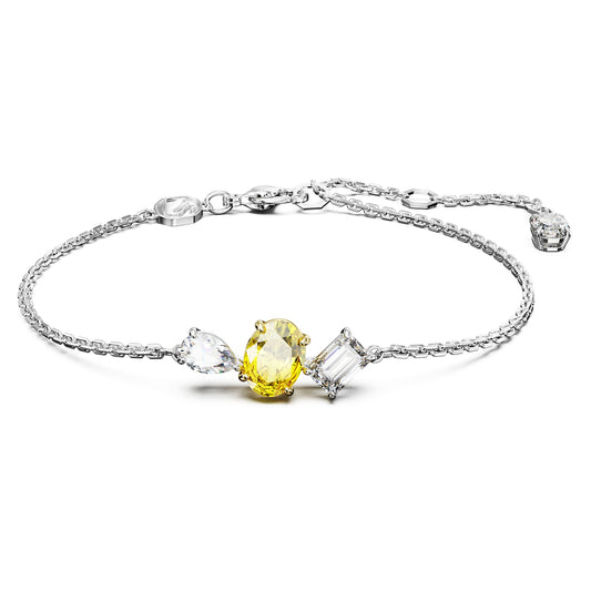 Mesmera bracelet Mixed cuts, Yellow, Mixed metal finish 5668362