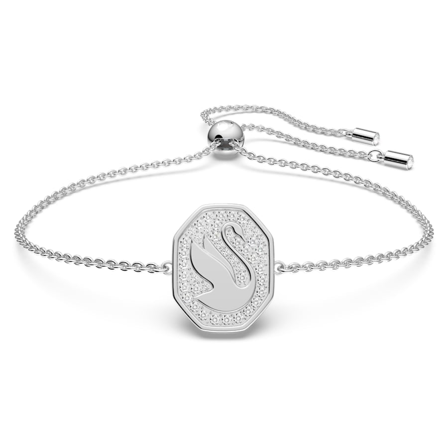 Swarovski 5621099 Signum bracelet Swan, White, Rhodium plated