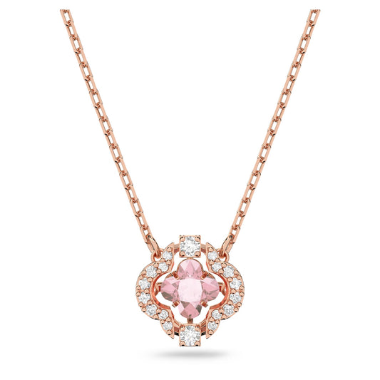 Una necklace Clover, Pink, Rose gold-tone plated 5514488