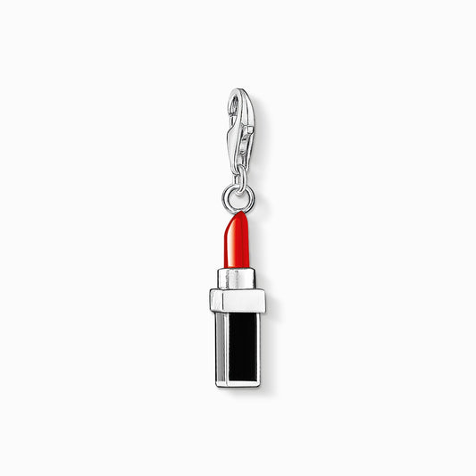 Charm pendant red lipstick silver 0298-007-10