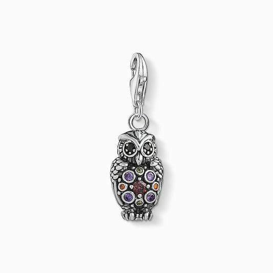 Charm pendant sparkling owl 1479-643-7