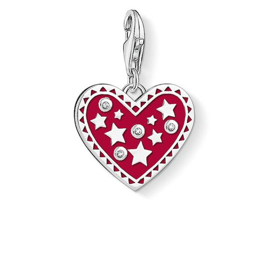 Charm Pendant Red Heart Star 1481-041-10