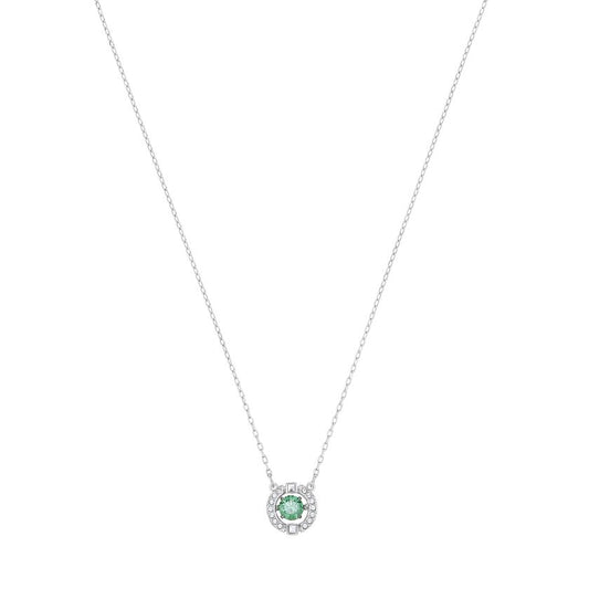 Sparkling Dance Necklace Green, Rhodium plated 5496308