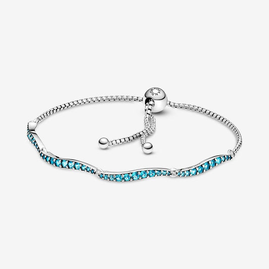 Blue Wavy Slider Bracelet 599436C01-1