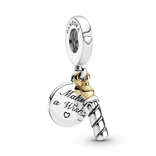 PANDORA Two-Tone Birthday Candle Dangle Charm 799328C00