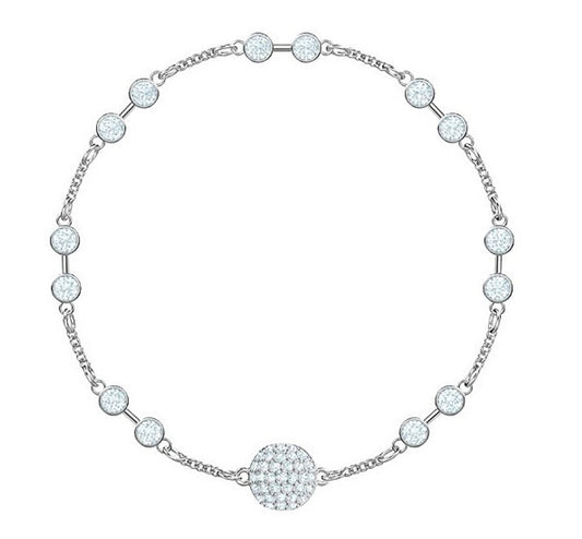 Swarovski Crystal Remix Collection Carrier Bracelet, Rhodium 5451033 Small 17.3cm