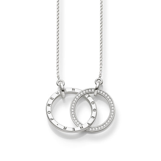 Necklace Forever Togehter large silver KE1489-051-14