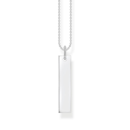 Necklace tag silver KE2142-001-21