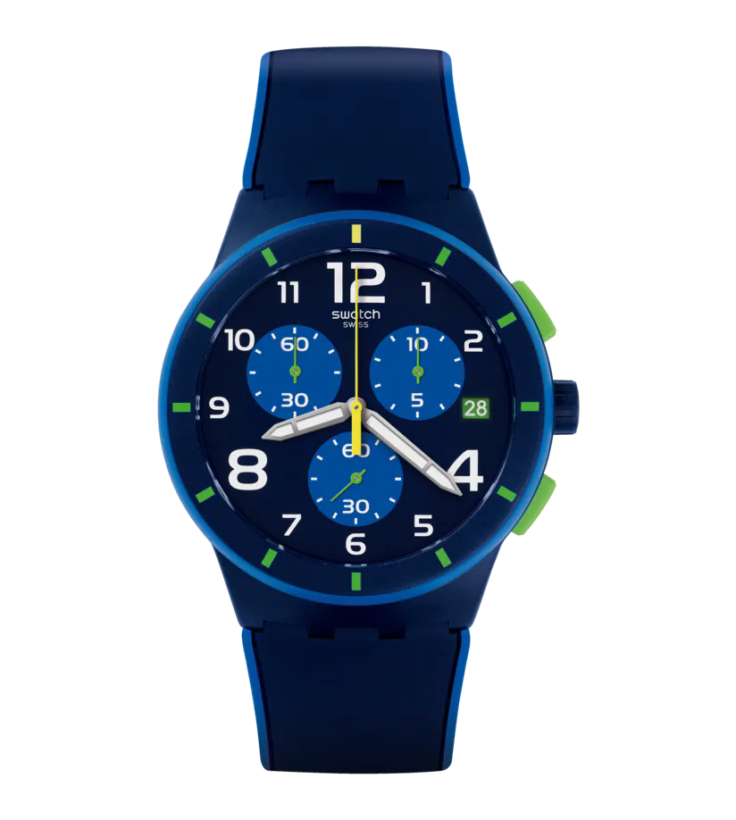 SWATCH SUSN409 BLEU SUR BLEU