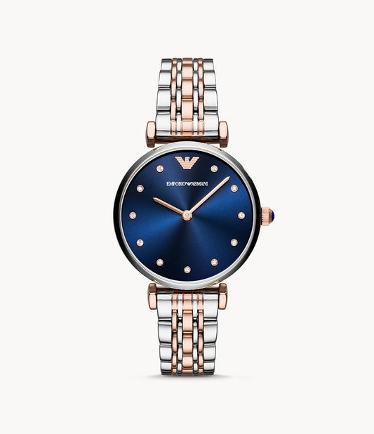 AR11092 Emporio Armani Women's Two-Hand Two-Tone Steel Watch
