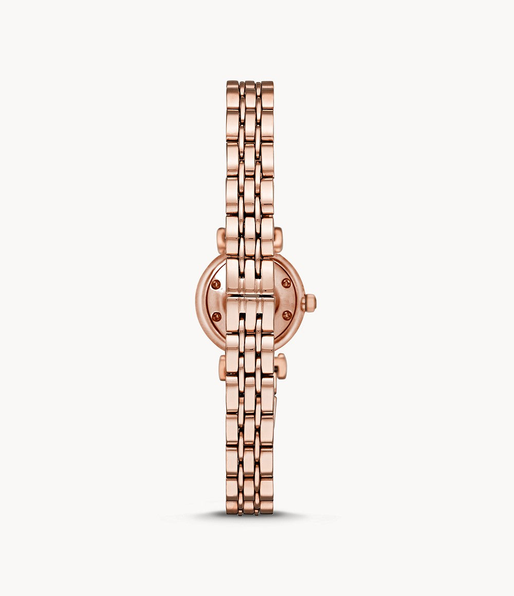 AR11203 Emporio Armani Women's Two-Hand Rose Gold-Tone Steel Watch