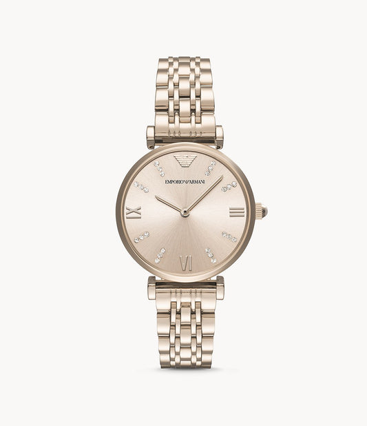 AR11059 Emporio Armani Women’s Two-Hand Pink Stainless Steel Watch