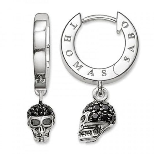 Skull Hoop Earring CR573-051-11