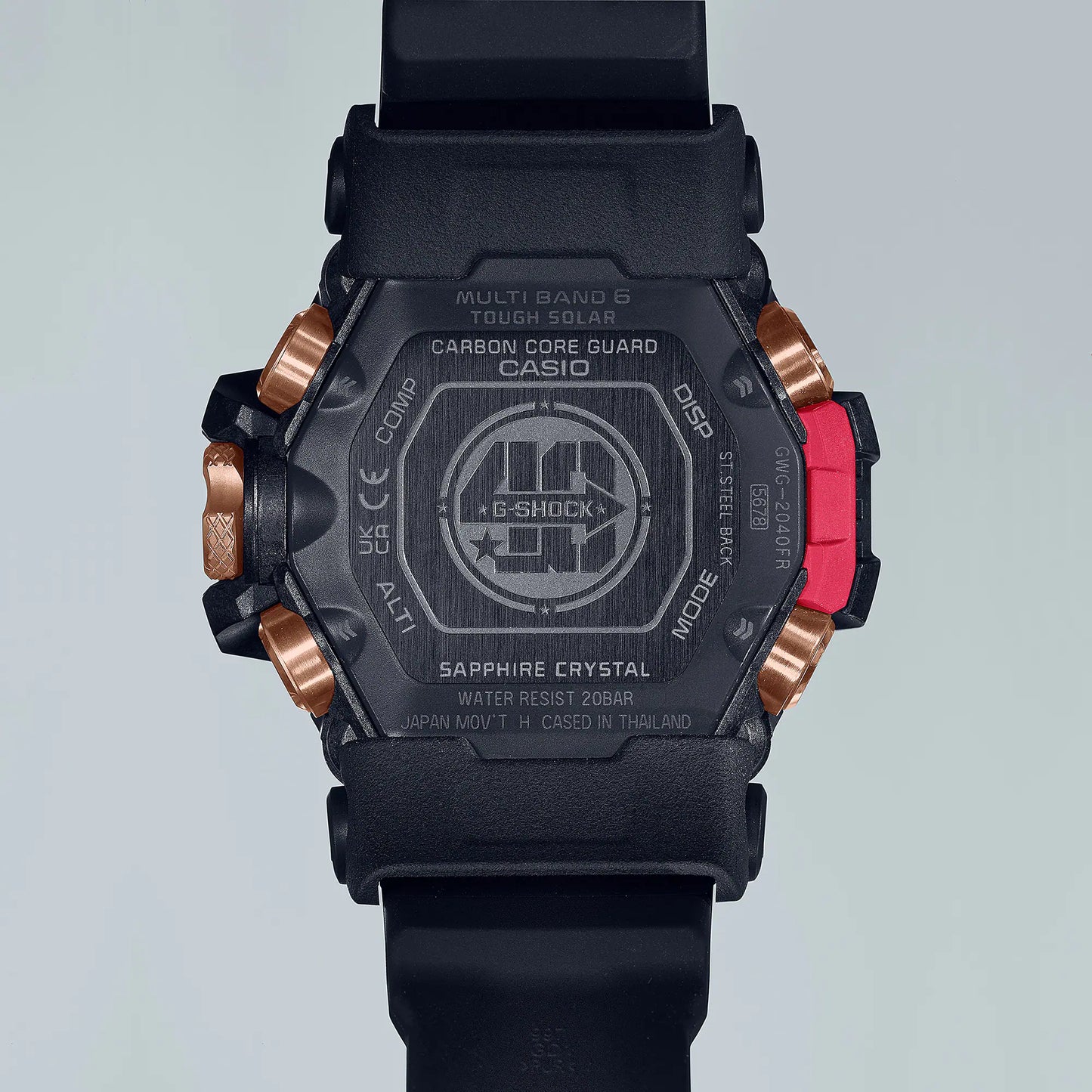 G-SHOCK GWG-2040FR-1A 40th Anniversary Flare Red MASTER OF G EARTH MUDMASTER