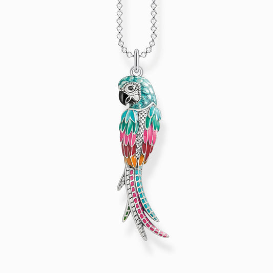 Necklace parrot KE1968-691-7-L70