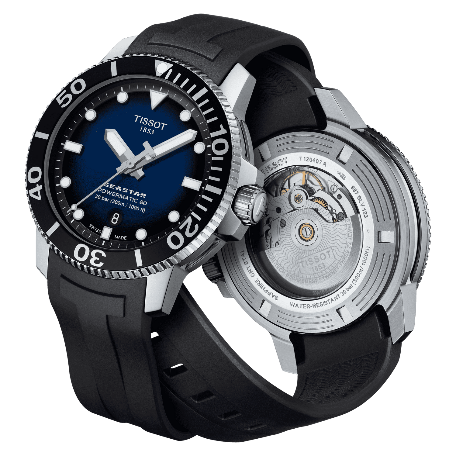 Jual tissot seastar 2025 1000 powermatic 80
