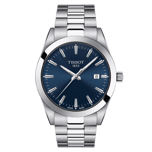 TISSOT GENTLEMAN QUARTZ BLUE DIAL T127.410.11.041.00  T1274101104100