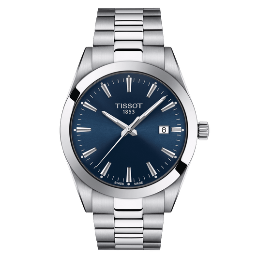 TISSOT GENTLEMAN QUARTZ BLUE DIAL T127.410.11.041.00 T1274101104100