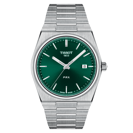TISSOT PRX GREEN DIAL 40MM QUARTZ T137.410.11.091.00 T1374101109100